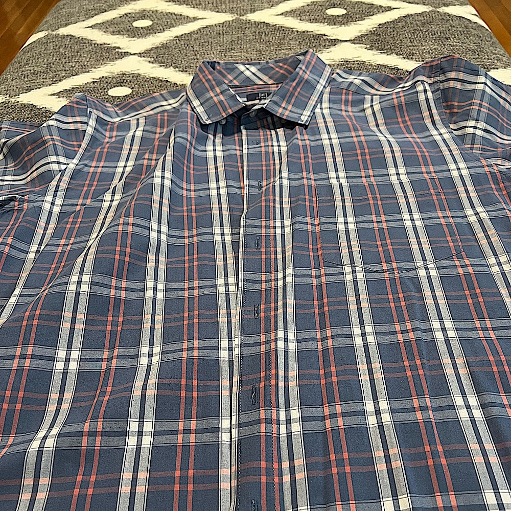Mens GEORGE Checkered button down, XXL